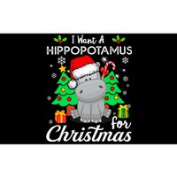 I Want A Hippopotamus For Christmas Xmas Hippo Pajama Bumper Sticker