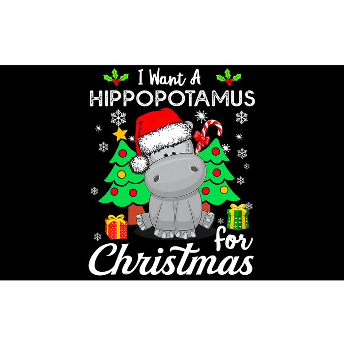 I Want A Hippopotamus For Christmas Xmas Hippo Pajama Bumper Sticker