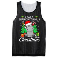 I Want A Hippopotamus For Christmas Xmas Hippo Pajama Mesh Reversible Basketball Jersey Tank