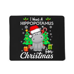 I Want A Hippopotamus For Christmas Xmas Hippo Pajama Mousepad