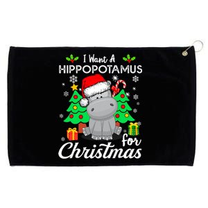 I Want A Hippopotamus For Christmas Xmas Hippo Pajama Grommeted Golf Towel