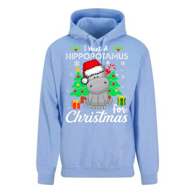 I Want A Hippopotamus For Christmas Xmas Hippo Pajama Unisex Surf Hoodie