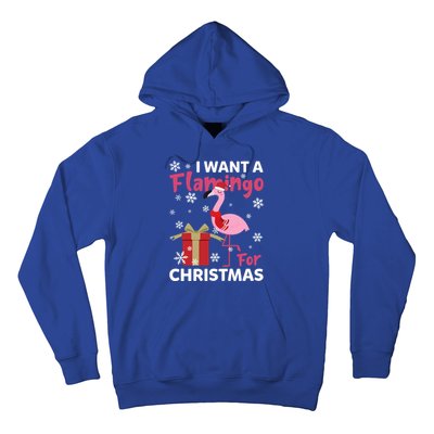 I Want A Flamingo For Christmas Funny Flamingo Lovers Gift Hoodie