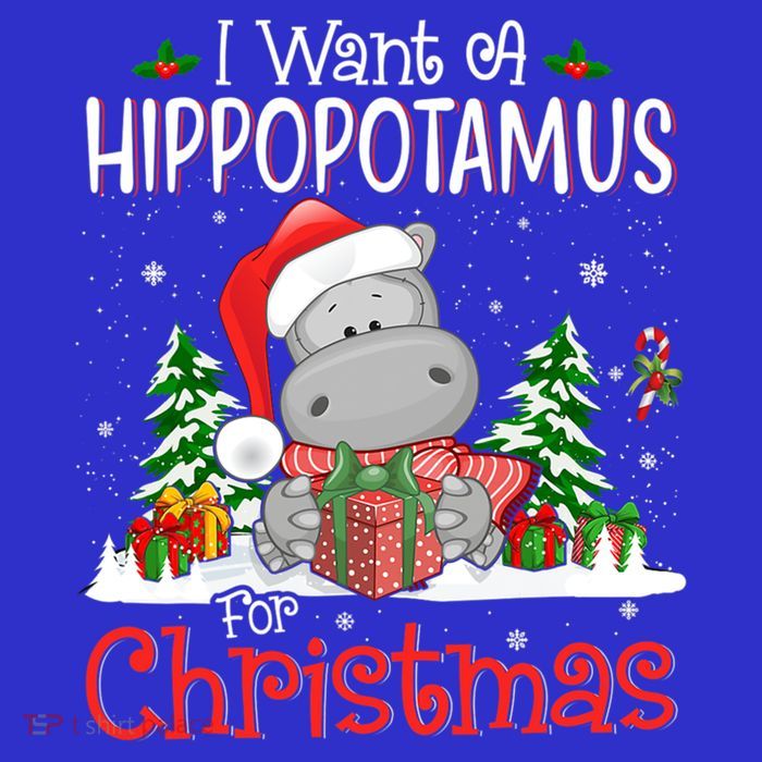 I Want A Hippopotamus For Christmas Xmas Hippo For Gift 16 in Basic Backpack