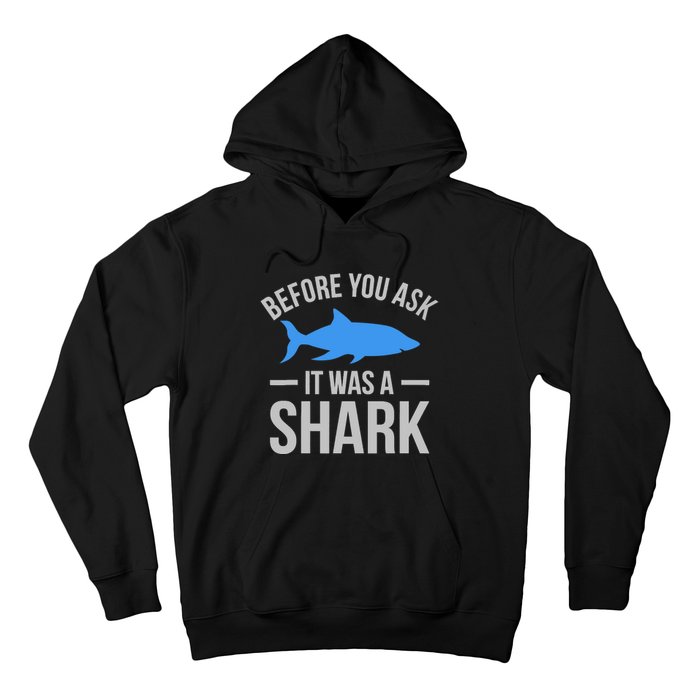 It Was A Shark Funny Amputee Prosthetic Surgery Graphic Hoodie