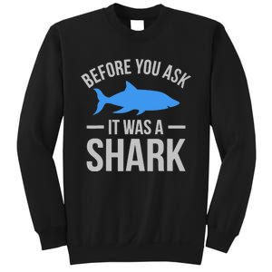 It Was A Shark Funny Amputee Prosthetic Surgery Graphic Sweatshirt