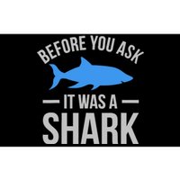 It Was A Shark Funny Amputee Prosthetic Surgery Graphic Bumper Sticker