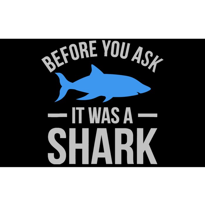 It Was A Shark Funny Amputee Prosthetic Surgery Graphic Bumper Sticker