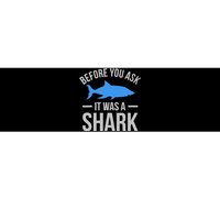 It Was A Shark Funny Amputee Prosthetic Surgery Graphic Bumper Sticker