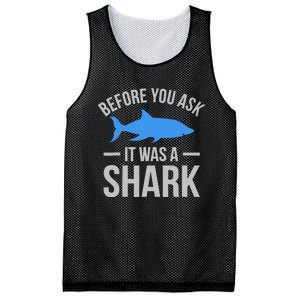 It Was A Shark Funny Amputee Prosthetic Surgery Graphic Mesh Reversible Basketball Jersey Tank