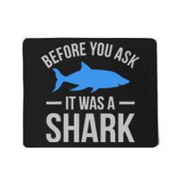 It Was A Shark Funny Amputee Prosthetic Surgery Graphic Mousepad