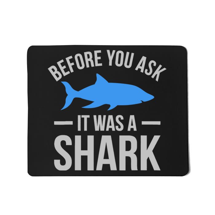 It Was A Shark Funny Amputee Prosthetic Surgery Graphic Mousepad