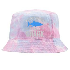 It Was A Shark Funny Amputee Prosthetic Surgery Graphic Tie-Dyed Bucket Hat