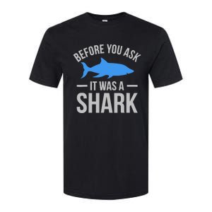 It Was A Shark Funny Amputee Prosthetic Surgery Graphic Softstyle CVC T-Shirt