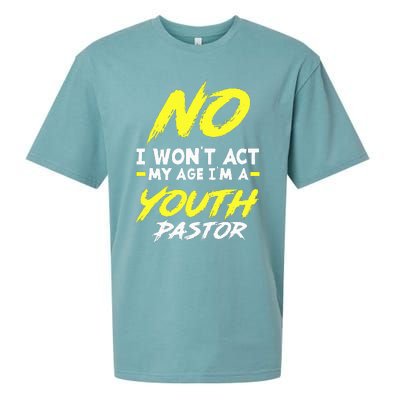 I Wont Act My Age Im A Pastor Christian Sueded Cloud Jersey T-Shirt