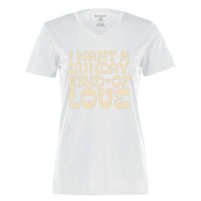 I Want A Sunday Kind Of Love Women's Momentum V-Neck T-Shirt