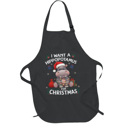 I Want A Hippopotamus For Christmas Xmas Lover Funny Apron