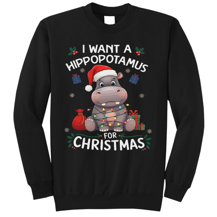 I Want A Hippopotamus For Christmas Xmas Lover Funny Sweatshirt