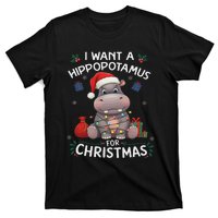 I Want A Hippopotamus For Christmas Xmas Lover Funny T-Shirt