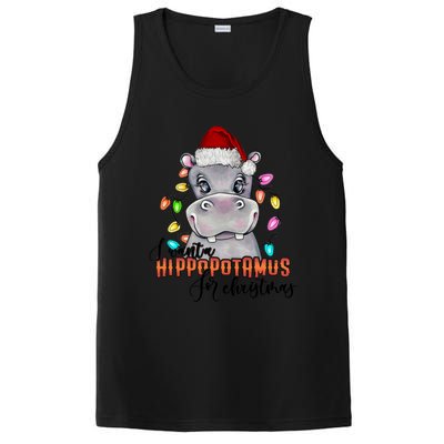 I Want A Hippopotamus For Christmas Funny Hippo Cute Gift PosiCharge Competitor Tank