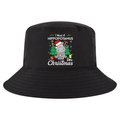 I Want A Hippopotamus For Christmas Cute Gift Xmas Costume Cool Comfort Performance Bucket Hat