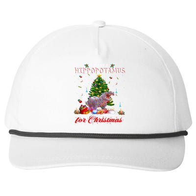 I Want A Hippopotamus For Christmas Xmas Hippo For Gift Snapback Five-Panel Rope Hat