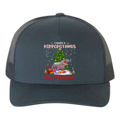 I Want A Hippopotamus For Christmas Xmas Hippo For Gift Yupoong Adult 5-Panel Trucker Hat