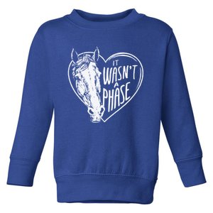 It WasnT A Phase Heart Horse Gift Toddler Sweatshirt