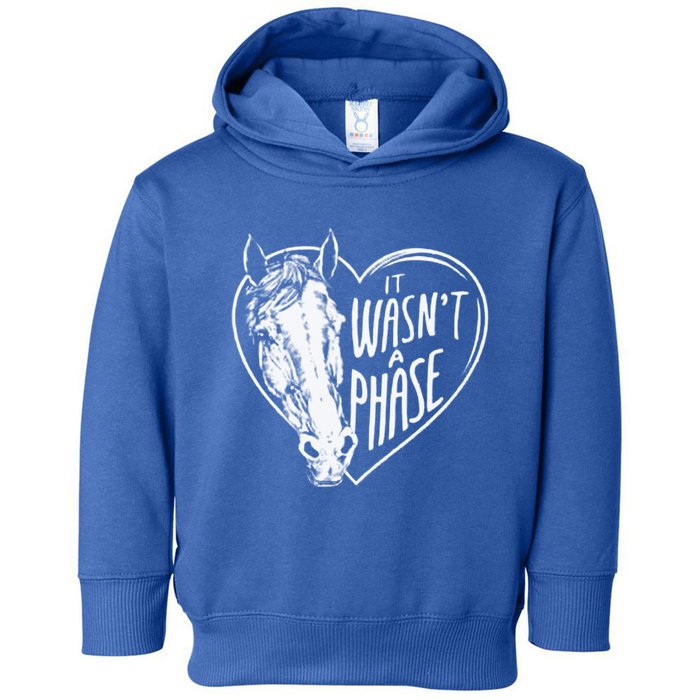 It WasnT A Phase Heart Horse Gift Toddler Hoodie