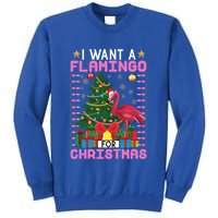 I Want A Flamingo For Christmas Ugly Sweater Flamingo Gift Sweatshirt