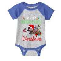 I Want A Hippopotamus For Christmas Hippo Fiona Gift Infant Baby Jersey Bodysuit