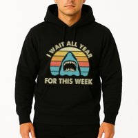 I Wait All Year For This Week Shark Lover Ocean Wildlife Hoodie