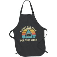 I Wait All Year For This Week Shark Lover Ocean Wildlife Apron