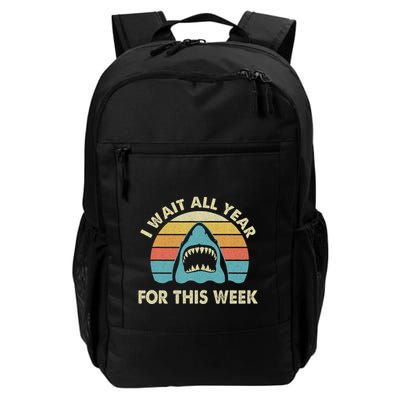 I Wait All Year For This Week Shark Lover Ocean Wildlife Backpack