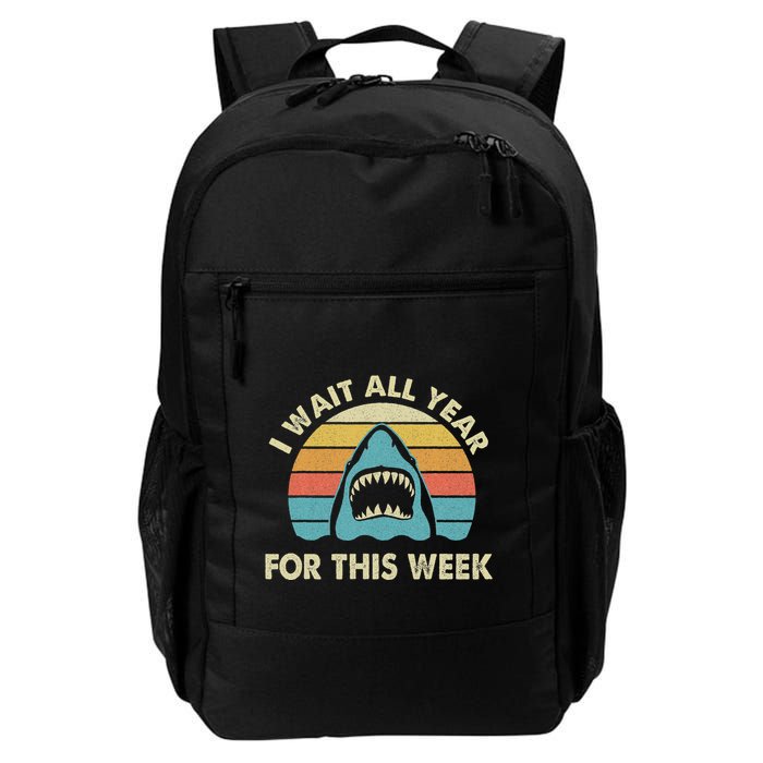 I Wait All Year For This Week Shark Lover Ocean Wildlife Backpack