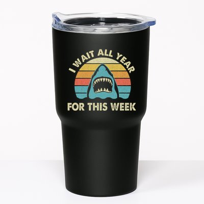 I Wait All Year For This Week Shark Lover Ocean Wildlife Tumbler
