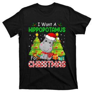 I Want A Hippopotamus For Christmas Cute Xmas Costume T-Shirt