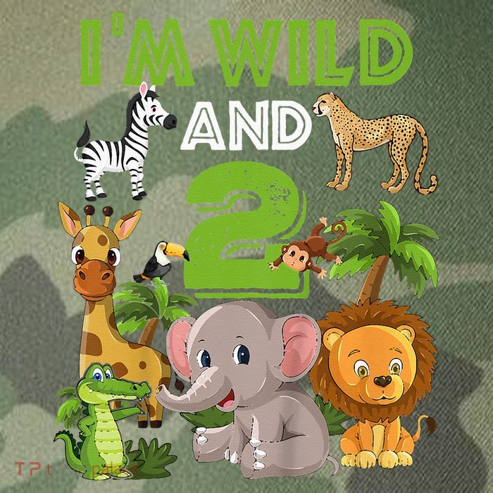 Im Wild And 2 Zoo Theme Birthday Safari Jungle Legacy Tie Dye Trucker Hat