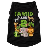 Im Wild And 2 Zoo Theme Birthday Safari Jungle Doggie Tank