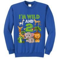 Im Wild And 2 Zoo Theme Birthday Safari Jungle Sweatshirt