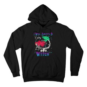 I Will Always Be A Salty Witch Halloween Mermaid Skeleton Hoodie