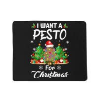 I Want A Pesto For Christmas Pesto The Penguin Funny Mousepad