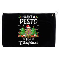 I Want A Pesto For Christmas Pesto The Penguin Funny Grommeted Golf Towel