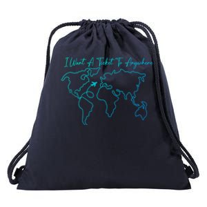 I Want A Ticket To Anywhere Gift Drawstring Bag