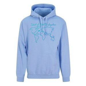 I Want A Ticket To Anywhere Gift Unisex Surf Hoodie