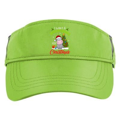 I Want A Hippopotamus For Christmas Xmas Hippo Meaningful Gift Adult Drive Performance Visor