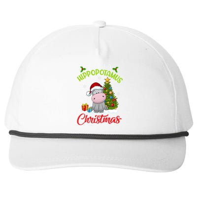 I Want A Hippopotamus For Christmas Xmas Hippo Meaningful Gift Snapback Five-Panel Rope Hat