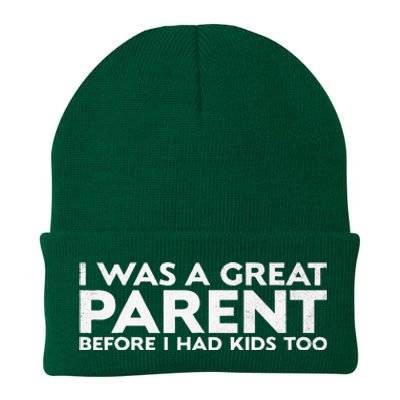 I Was A Great Parent Before I Had Too Knit Cap Winter Beanie