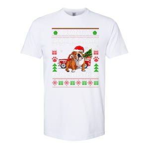 I Want A Bulldog For Christmas Ugly Sweater Dog Xmas Outfit Gift Softstyle CVC T-Shirt