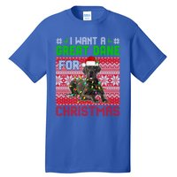 I Want A Great Dane For Christmas Santa Dog Lover Owner Gift Tall T-Shirt